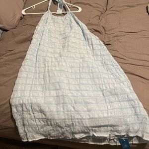 Ruched Halter Mini Dress